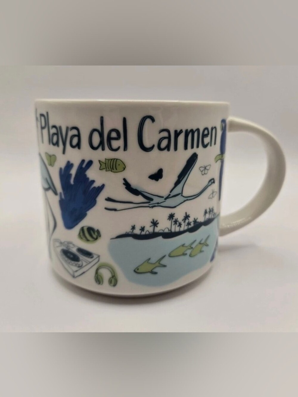Starbucks Coffee Mug Playa del Carmen Been There Series 14 Oz